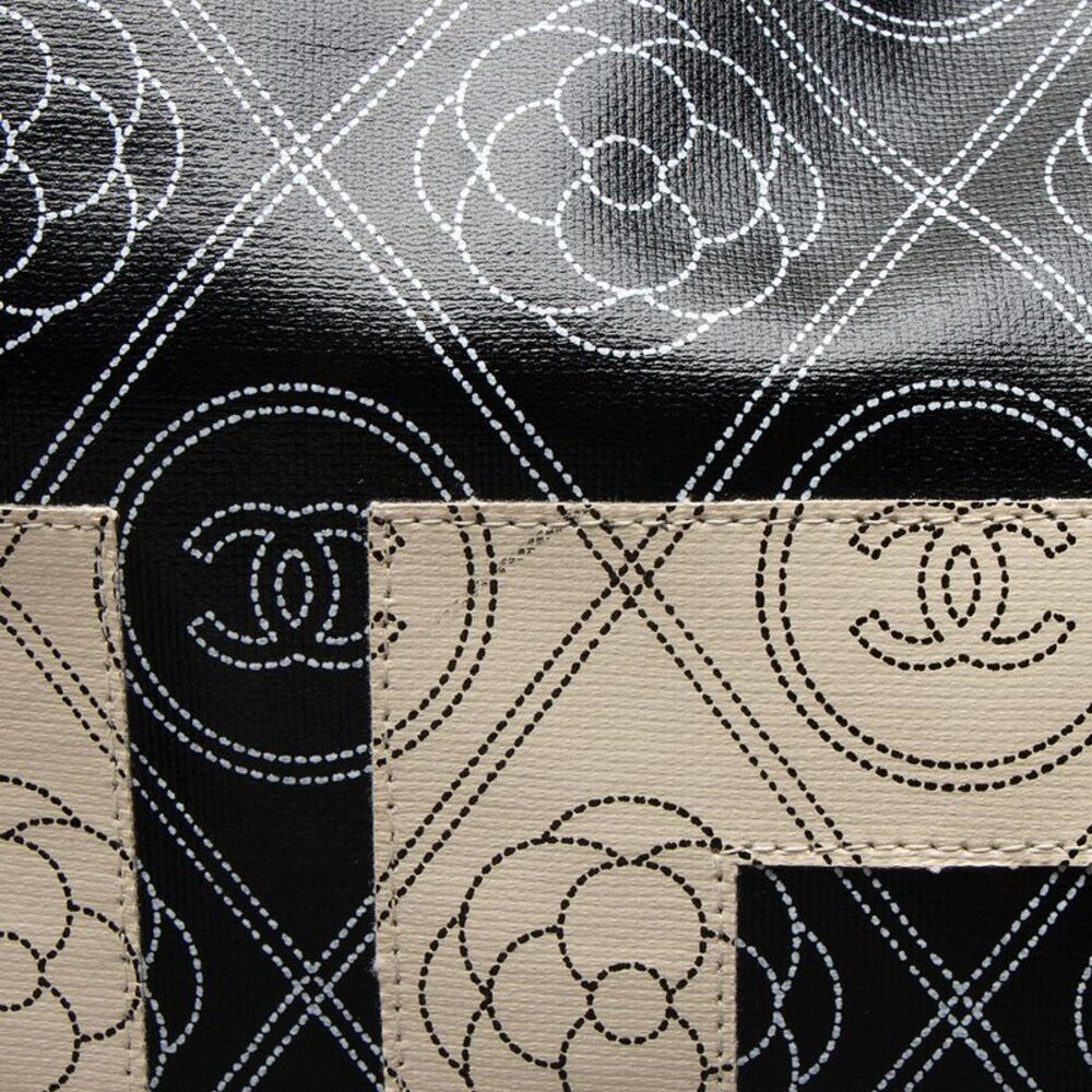 Chanel Coated Canvas Camellia Large Shopping Tote - Picture 11 of 14